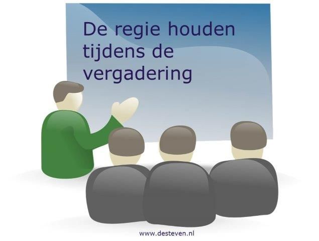 Regie houden tijdens de vergadering